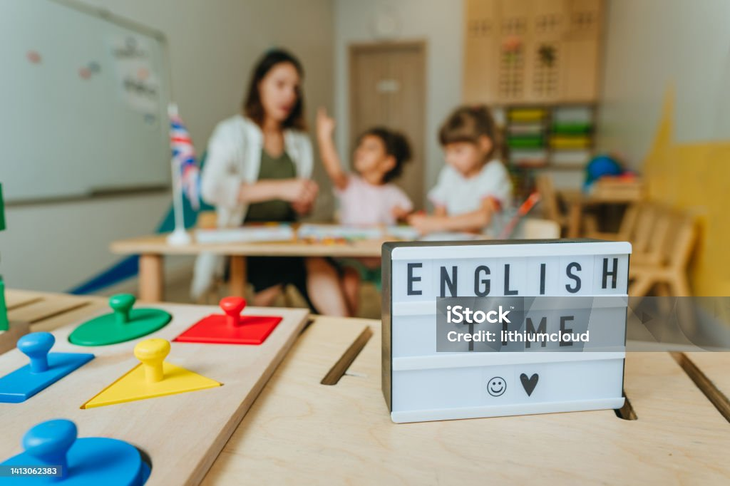 English kindergarten classroom in Korea