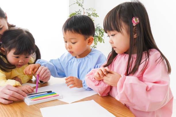 Korean kindergarten classroom learning activity