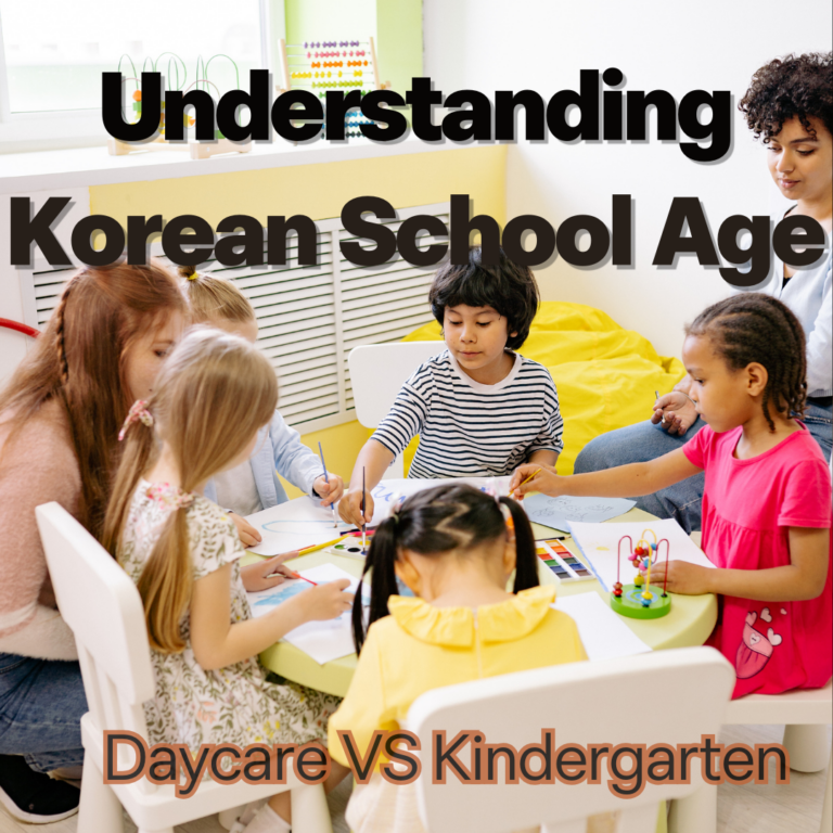Korean Preschool Age Daycare vs Kindergarten