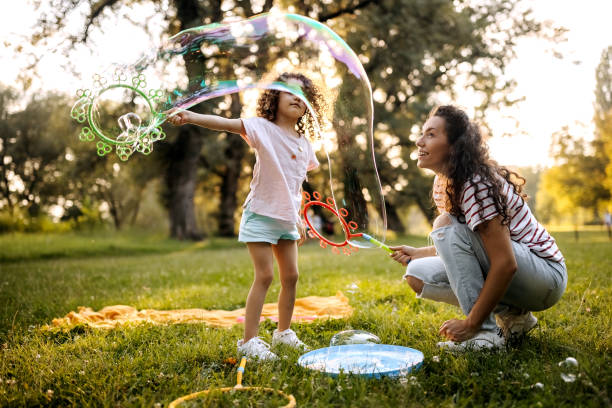 kids playing at park during long weekend