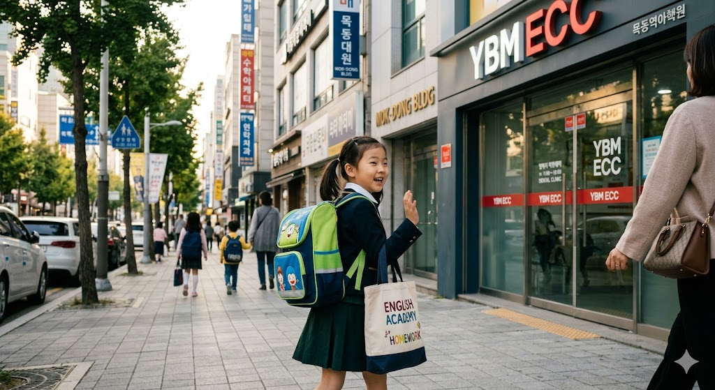 Korean students learning English from an early age