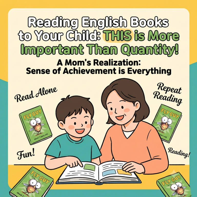 A mother and child are shown happily reading books together, highlighting how finding reading fun and achieving a sense of accomplishment are more impactful for children than the sheer quantity of books they read.